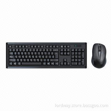 Wireless normal keyboard and wireless 3-button optical mouse, exquisite keyboard design
